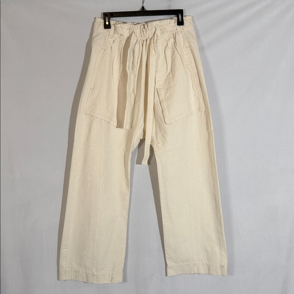 Free People Skyrider Relaxed Fit Pant Size S Cream Color NWOT - Picture 3 of 11